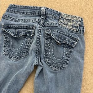 True Religion World Tour Billy Super T Women's Blue Jeans Size 27 Made In USA